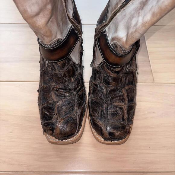 Freebird By Steven Darcy Boots Beige Piracuru Leather Womens Size 8 - Picture 5 of 8